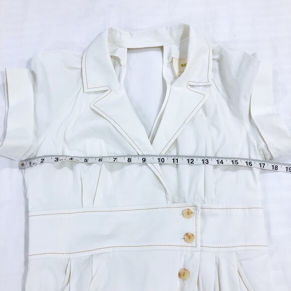 Anthropologie Maeve Poplin Midi Shirt Dress 8 - Picture 9 of 12